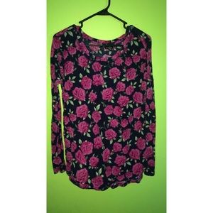 Floral long sleeve shirt